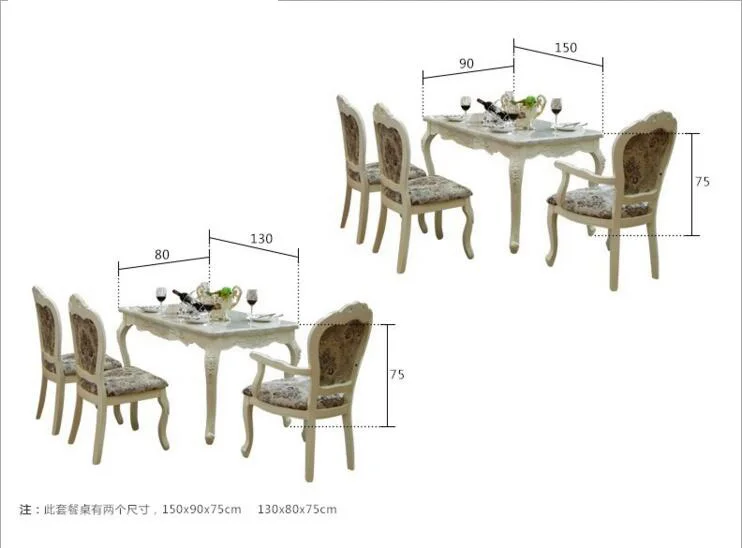 Modern Style Italian Dining Table, 100% Solid Wood Italy Style Luxury round Dining Table set o1113