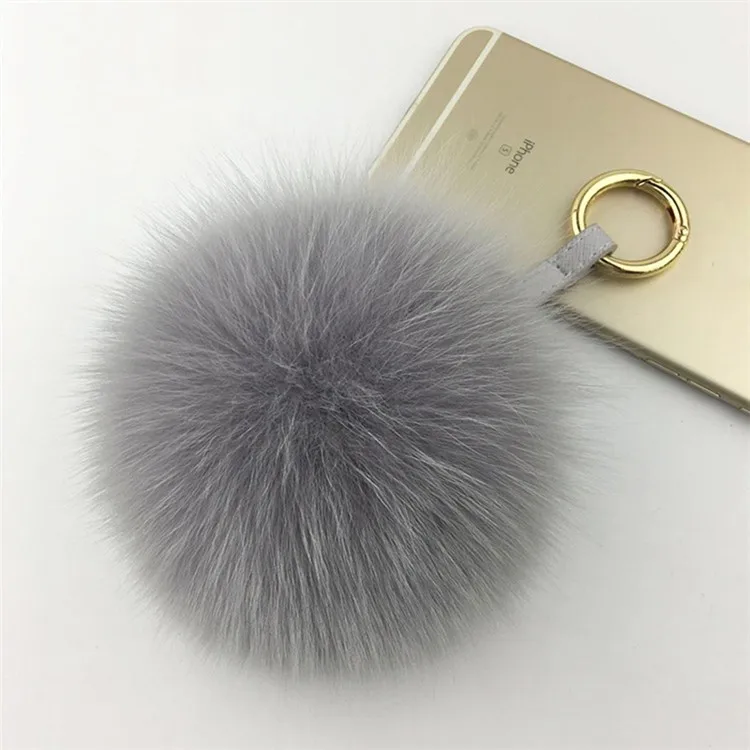 Fashion-11-Colors-10cm-Fox-Fur-Ball-Keychain-Fur-Pompons-Keychain-Keyring-Llavero-Pom-Pom-Keychain (6)