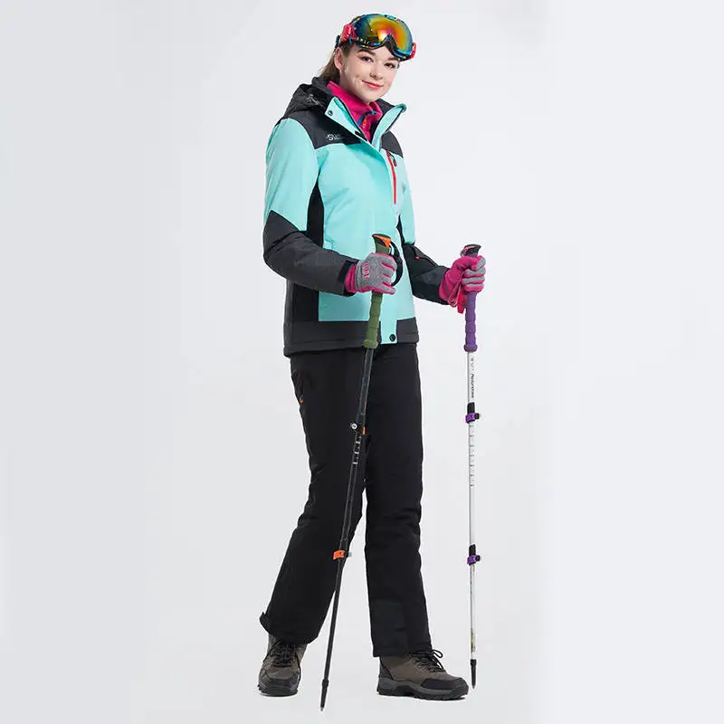 Женская водонепроницаемая ветрозащитная походная флисовая куртка брюки женские лыжные костюмы для сноуборда лыжная куртка и брюки для женщин