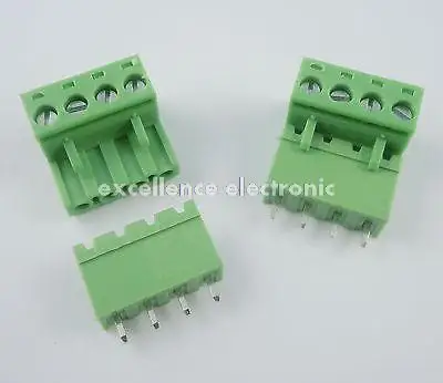 

50 Pcs 5.08mm Pitch 4 pin 4 way Screw Pluggable Terminal Block Plug Connector 2EDG L