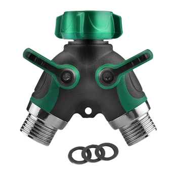 

CSS 2 Way Y Shape Hose Connector Garden Splitter Comfortable Plastic Grip Faucet