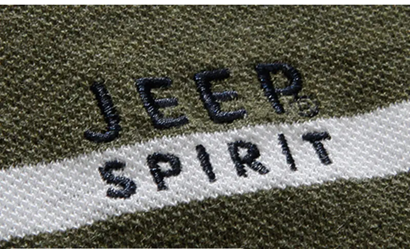 JEEP Brand Men's Polo Shirts Short Sleeve Loose Summer Pinstripe Men Fashion Cotton Men's Breathable Smart Casual Straight Tops (8)