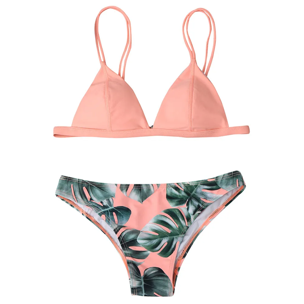 

2019 Fashion Swimwear Women Girl Summer Causal New Push-Up Padded Bra Beach Set Swimsuit 225