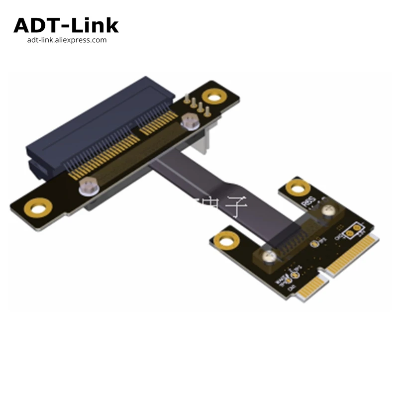 

32Gbps Mini PCI-e mPCIe WAN WiFi To PCIe x4 PCI-E 4x Riser adapter cards Gen3.0 Mini-PCIe Ribbon cable Mini pci e for WIFI card