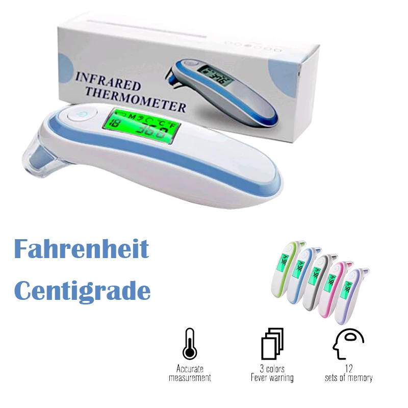 

Dual Mode Infrared Digital Thermometer Temperature Forehead Ear Temperature for children and Adult Fahrenheit degree