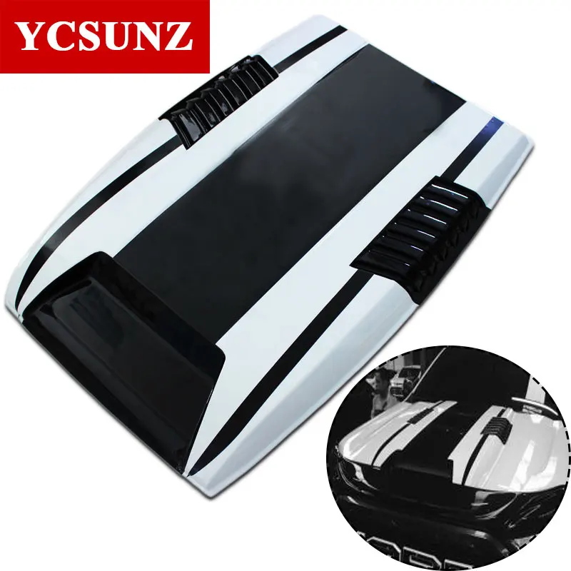  White & Black Bonnet Hood For Ford Ranger T7 Wildtrak Endeavour Everest 2016 2017 2018 2019