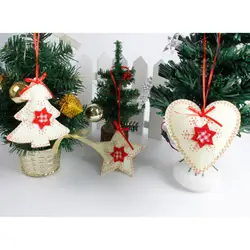 Игрушки для рождественской елки Дерево ремесло висячие украшения для рождественской вечеринки украшения дома детский подарок