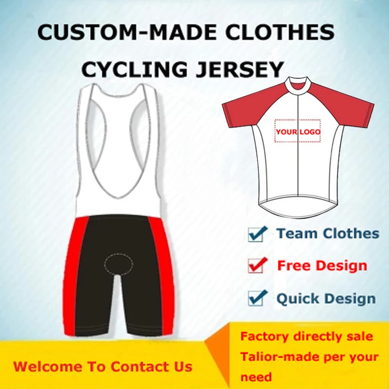 Заводская Заказная велосипедная майка DIY с коротким рукавом, Джерси, гелевая Подушка 19d, шорты с нагрудником, велосипедная гоночная команда, Байкерский мужской женский костюм для велоспорта