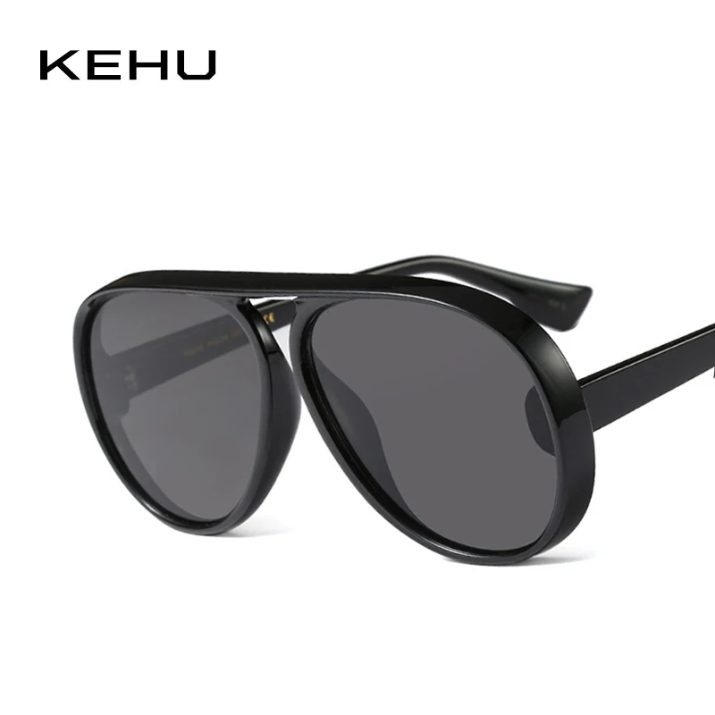 Kehu бренд Дизайн Новая мода пилот Солнцезащитные очки для женщин Овальный Рамки Солнцезащитные очки для женщин Женская мода Защита от