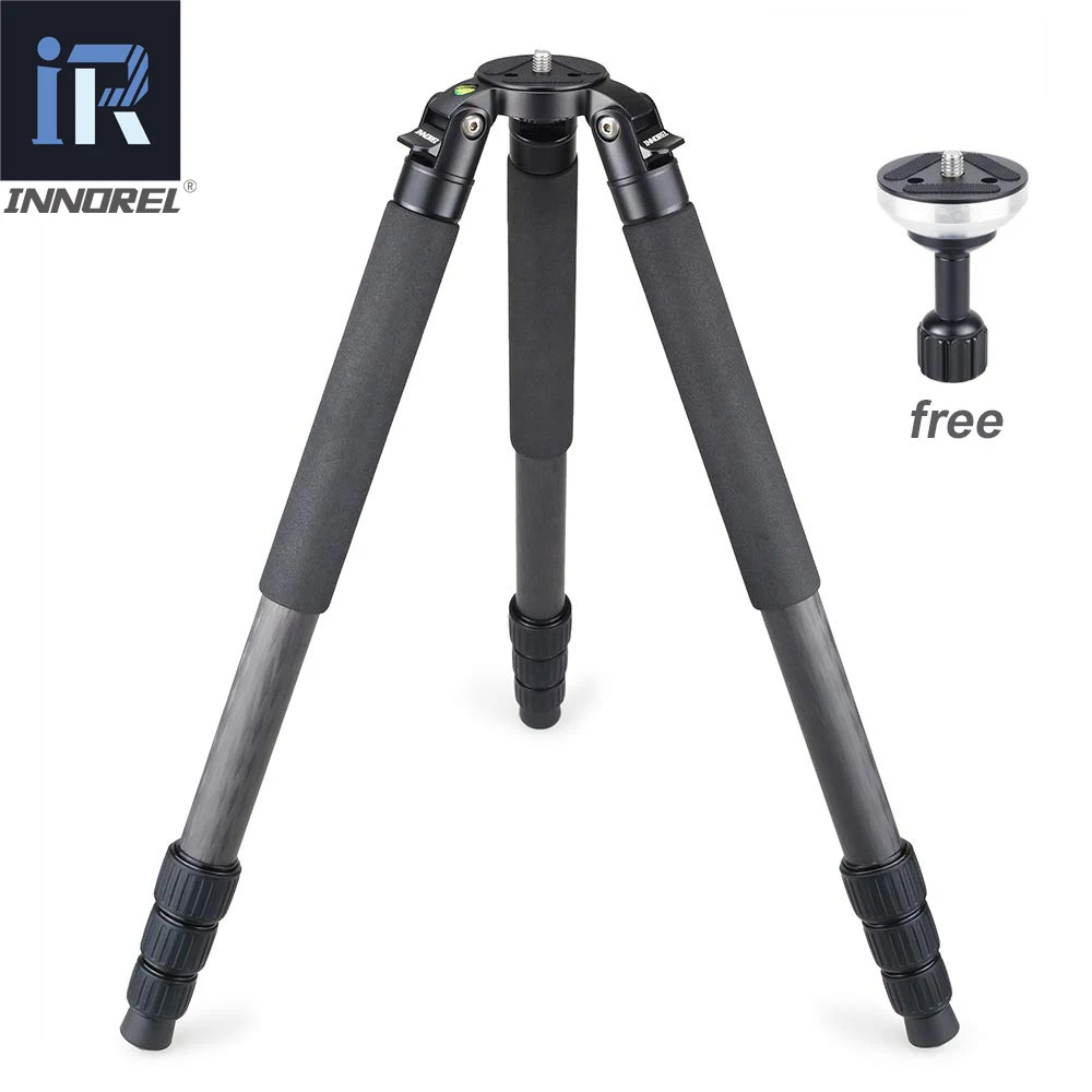 INNOREL RT80C Carbon Fiber Camera Tripod Professional Birdwatching Heavy Duty Tripod 65mm Bowl Adapter for DSLR Video Camcorder