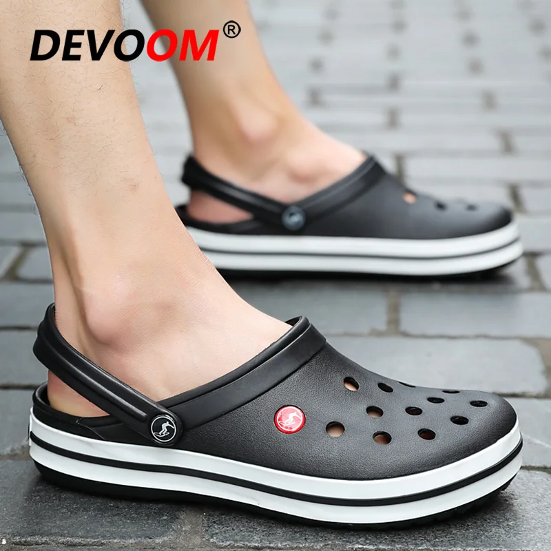New Fashion EVA Sandalias Para Hombre Men Sandals Clog Crocse-Shoes Chef Shoes Sandale Homme Native Shoes Mens Sandals Summer 44