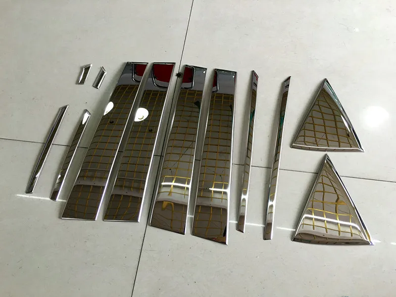 

For LEXUS RX200t RX450h 2016 Stainless Center Pillar Window Sill Trim 12pcs Chrome Auto Accessories