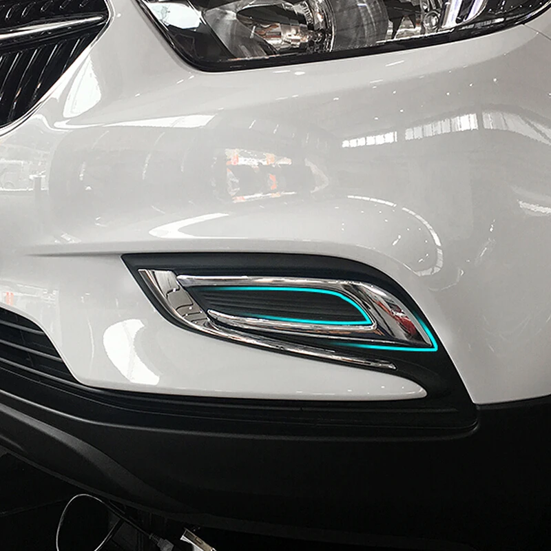 2 шт. хромированные передние противотуманные фары для Opel Mokka Buick Encore 2016 2017 2018
