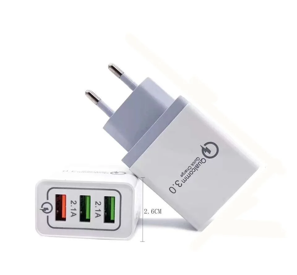 

Quick Charge 3.0 USB Charger 5V 2.4A QC3.0 Fast Charging USB Travel Wall Charger for iPhone Samsung Xiaomi Mobile Phone Charger