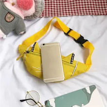 Поясная Сумка контрастного цвета для девочек, праздничная сумка, модная женская сумка через плечо на молнии с нагрудным карманом