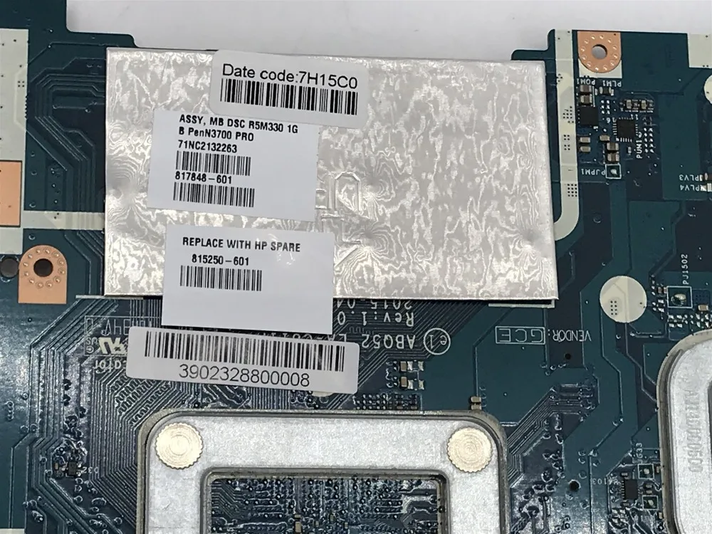 hp 15-AC 250 G4 815250-601 815250-001 материнская плата портативного компьютера с SR29E N3700 Процессор LA-C811P DDR3 полностью протестирована