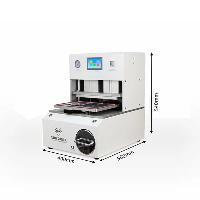  Newest TBK-708 Curved Screen OCA LCD Laminating Machine Bubble Remover Built-in Vacuum Pump Air Com
