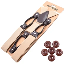 Мужские подтяжки в винтажном стиле, мужские подтяжки, черные, белые подтяжки, подтяжки, 3,5 см x 120 см, большие размеры