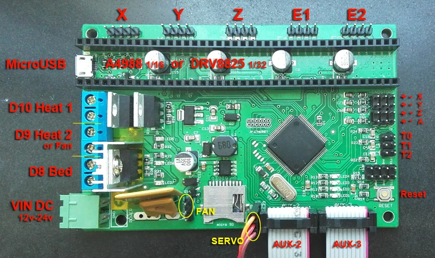 Prix pour Nouvelle Version AZSMZ contrôleur de type ARM 32bit 3d imprimante, Machines CNC, Découpe Au Laser (Comme Azteeg x5 mini smoothieboard) rampes Up Prix pour Nouvelle Version AZSMZ contrôleur de type ARM 32bit 3d imprimante, Machines CNC, Découpe Au Laser (Comme Azteeg x5 mini smoothieboard) rampes Up