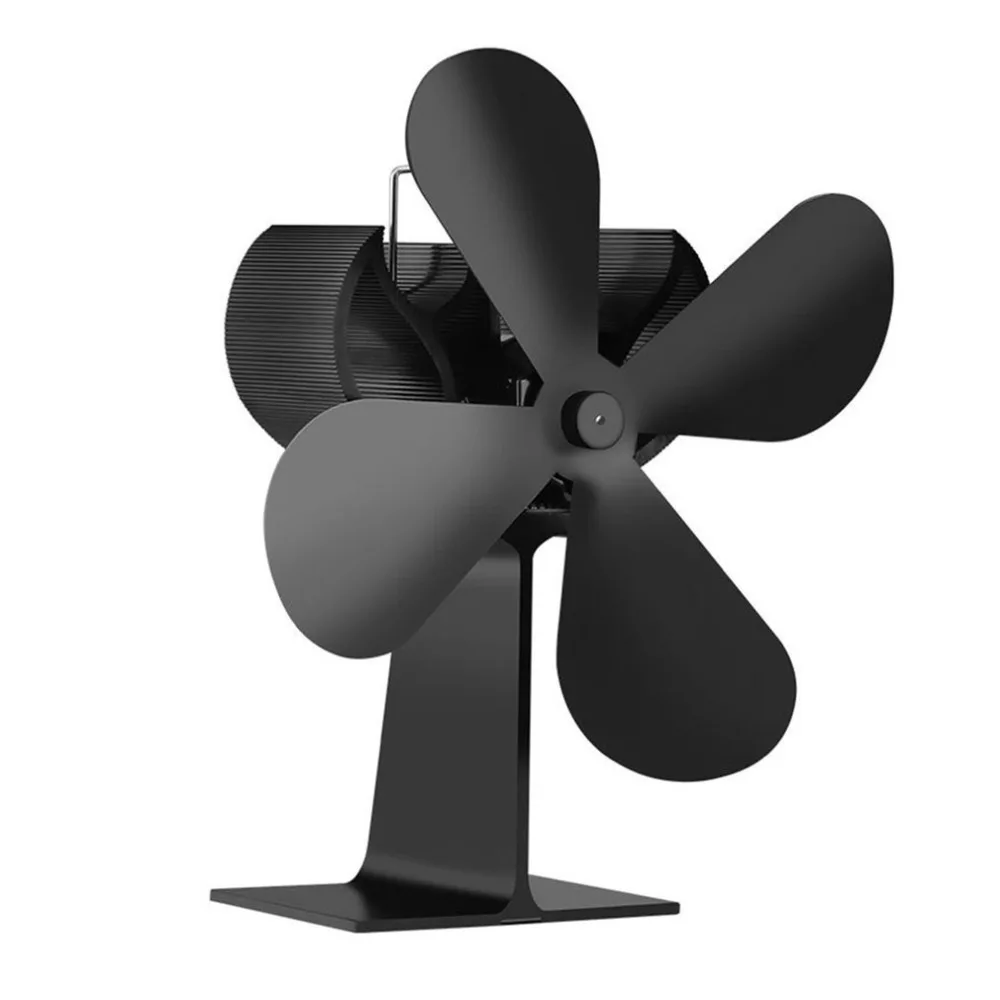 Зимняя теплая Тепловая печь вентилятор бревенчатая деревянная горелка тихий черный домашний камин вентилятор эффективное распределение