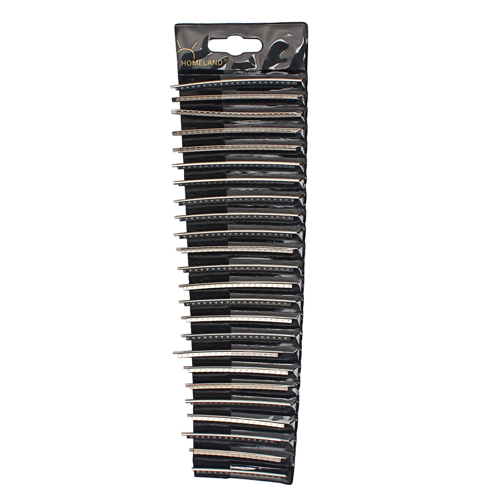 24 Pieces Bass Guitar Fret Wire Bass Electric Guitar Replacement for Musical Parts Nickel 238x69x50mm