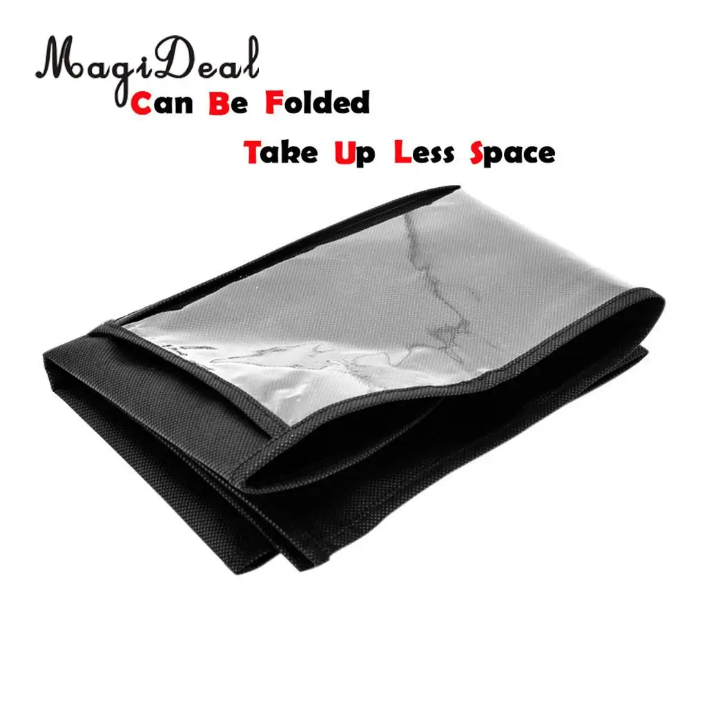 2 Pieces Professional Hair Extensions Wig Storage Bag Holder Case Dustproof Organizer Protector Wigs Pouch Black
