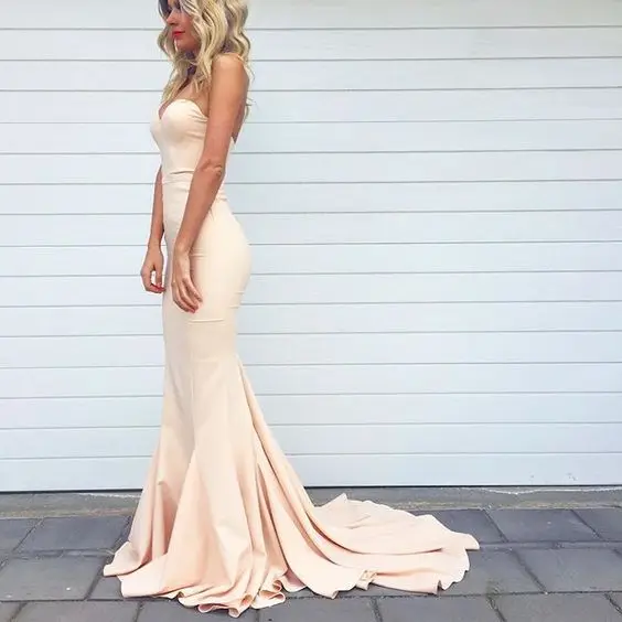 cream colored prom dresses