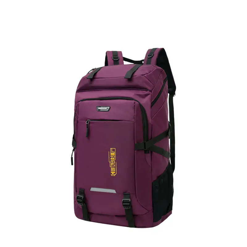 80L супер большой открытый рюкзак для мужчин Органайзер дорожные сумки вещевой большой вещевой мешок выходные Vs сумка для багажа Упаковка Кубики Bolsa De Viaje - Цвет: Purple 60L