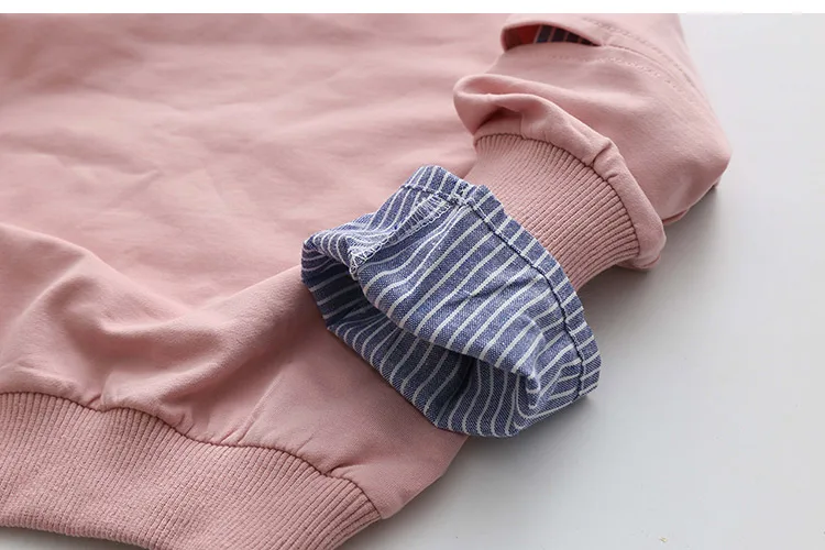 2018 Spring Autumn 2-10 11 12 Years Old Teenager Children Patchwork Fake 2 Pcs Baby Kids Basic Sweatshirt For Girls 11 12 Years (15)