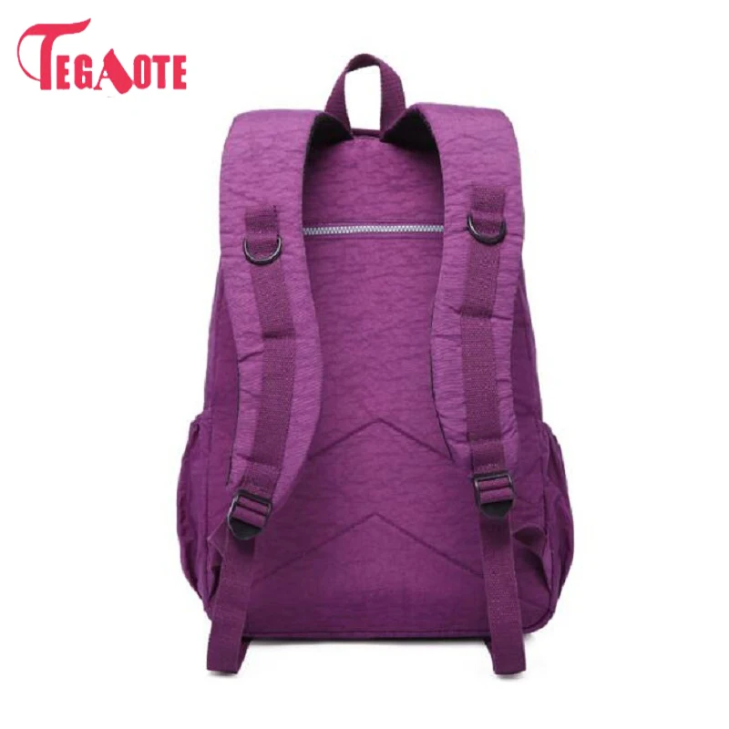 TEGAOTE, школьный рюкзак для девочек-подростков, Mochila Feminina, женские рюкзаки, нейлоновый водонепроницаемый повседневный рюкзак для ноутбука, женский рюкзак