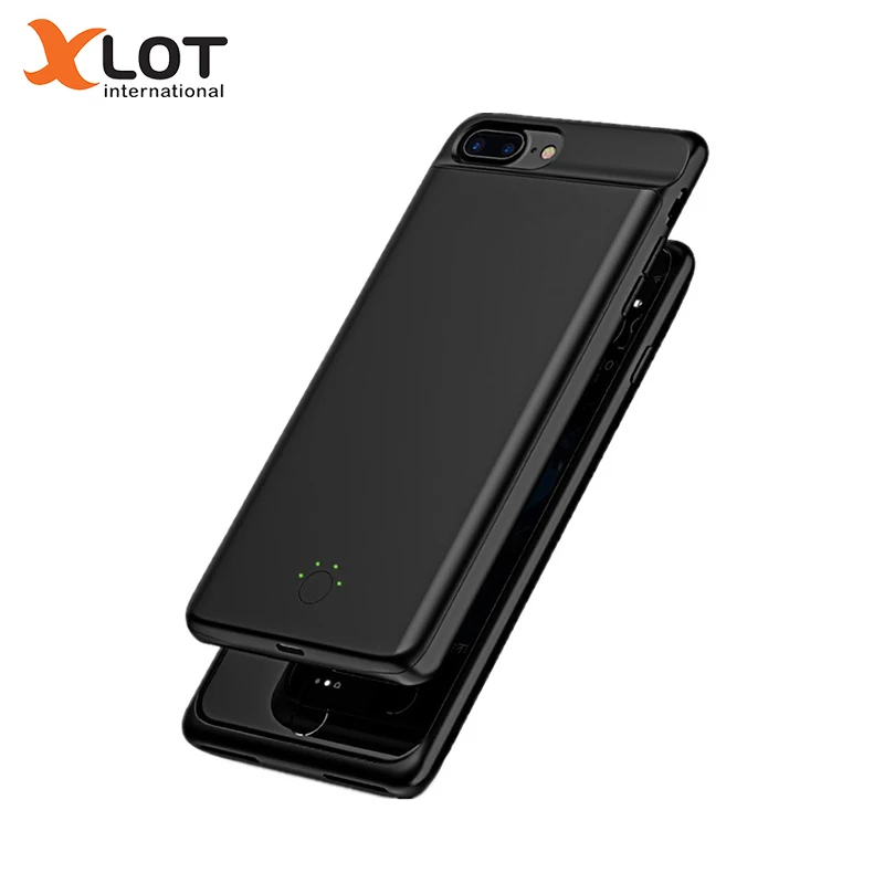 Beste XLOT 5000 mAh silicon Batterij Backup Oplader voor iphone 6 6 s Power Bank Case 7200 mAh batterij opladen case voor iPhone 6 SPlus