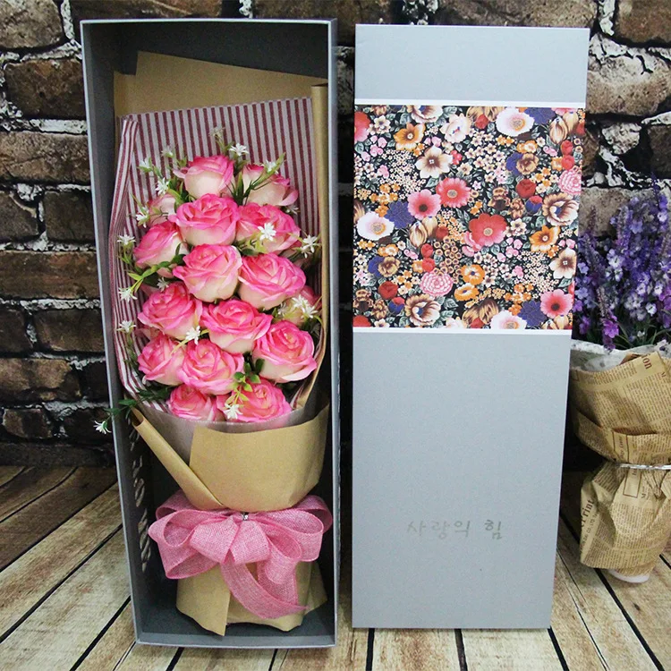 День Святого Валентина букет из 19 роз мыло цветок подарок отправлен к моей подруги BESTIE мать подарок на день рождения