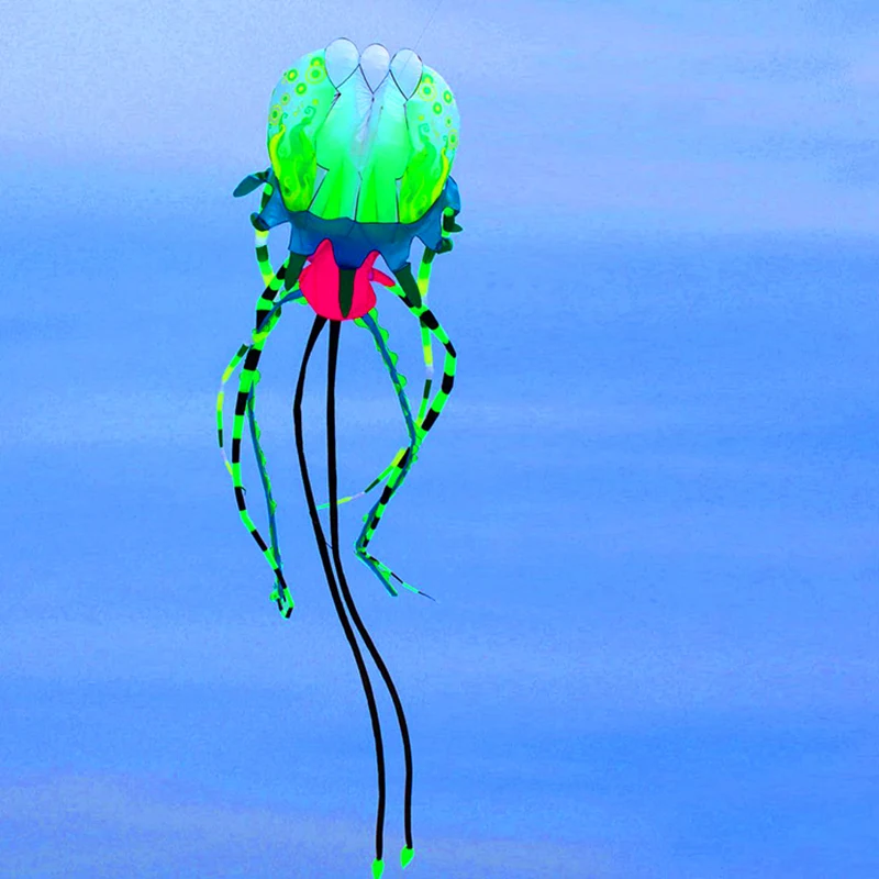 Большой мягкий воздушный змей Медуза нейлон Рипстоп открытый игрушки Воздушные Змеи для взрослых Осьминог катушка воздушного змея weifang кайт завод