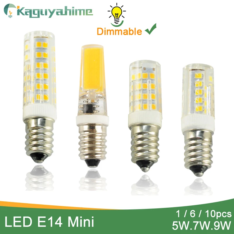 Kaguyahime 1~ 10 шт. Dimmable высокой яркости COB Мини светодиодный E14 лампа светильник 220V E14 Светодиодный лампа лампада ампулы Bombilla Lampara 5 Вт 6 Вт 7 Вт