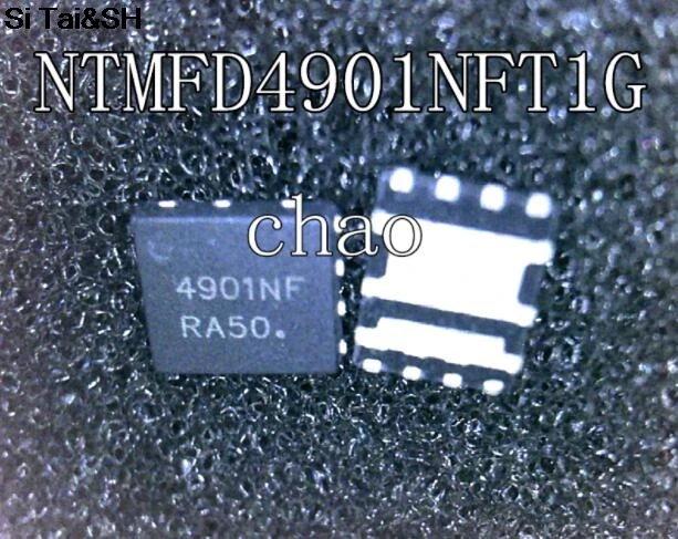 

1PCS NTMFD4901NFT1G NTMFD4901NF 4901NF MOSFET 30 V, High Side 18 A / Low Side 30 A, Dual N-Channel SO8FL QFN8