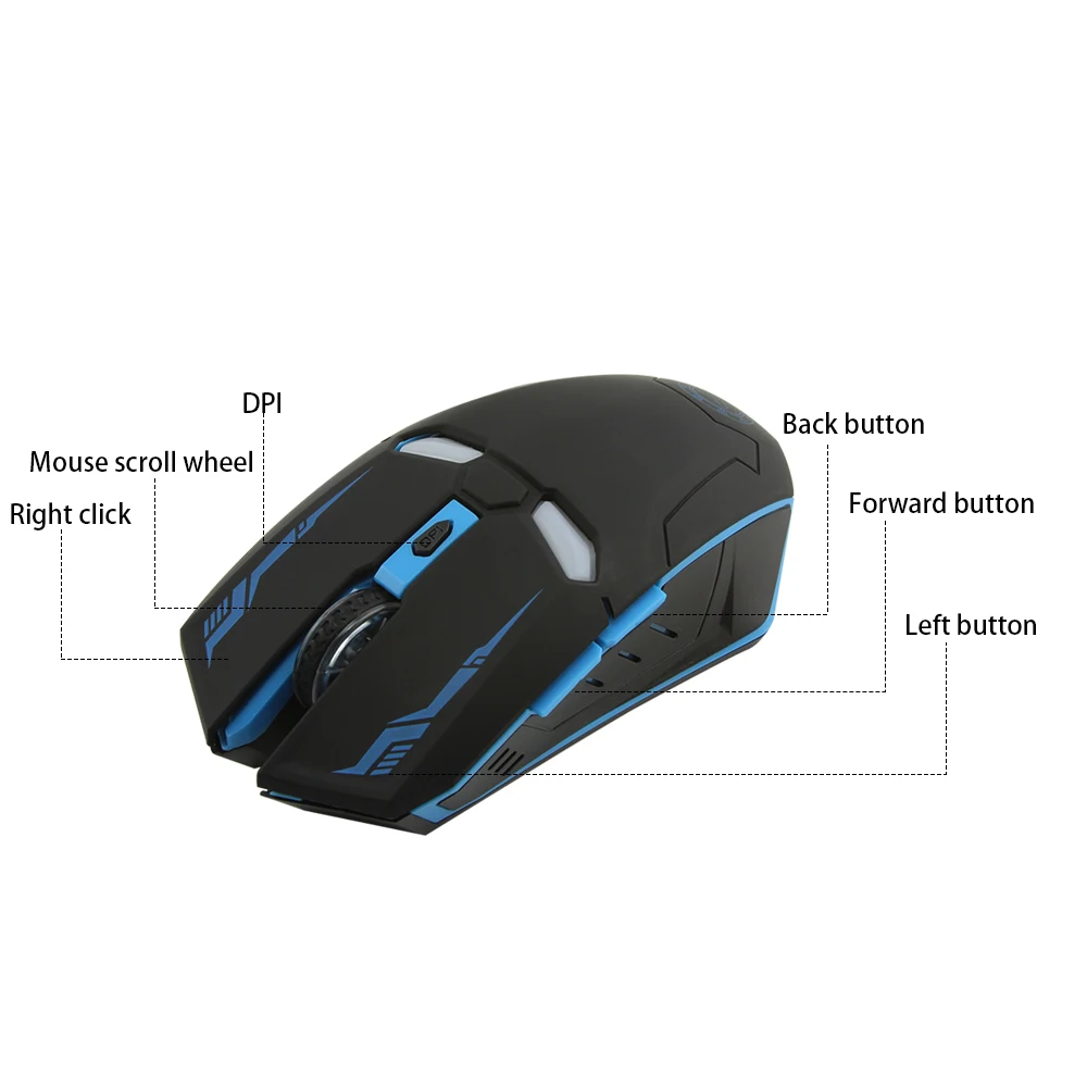 CHUYI Iron Man Wireless Mouse Silent 2.4G Optical USB Gaming Mouse 1600DPI Mute Button Click Mice For Xiaomi PC Gamer Laptop