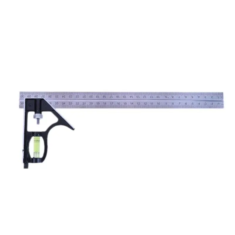 

300mm(12'') Adjustable Engineer Combination Try Square Set Right Angle Ruler Ruler P10