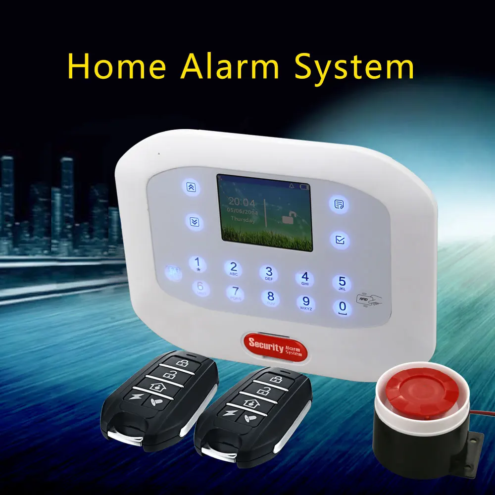 GSM RFID Disalarm Security Products Home Alarm System Wireless Home Burglar App Home Alarm 8