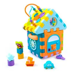 Infant Multi-function игрушка-пазл для раннего развития геометрическая форма собрать девятисторонний продукт коробка подарки для детей H395