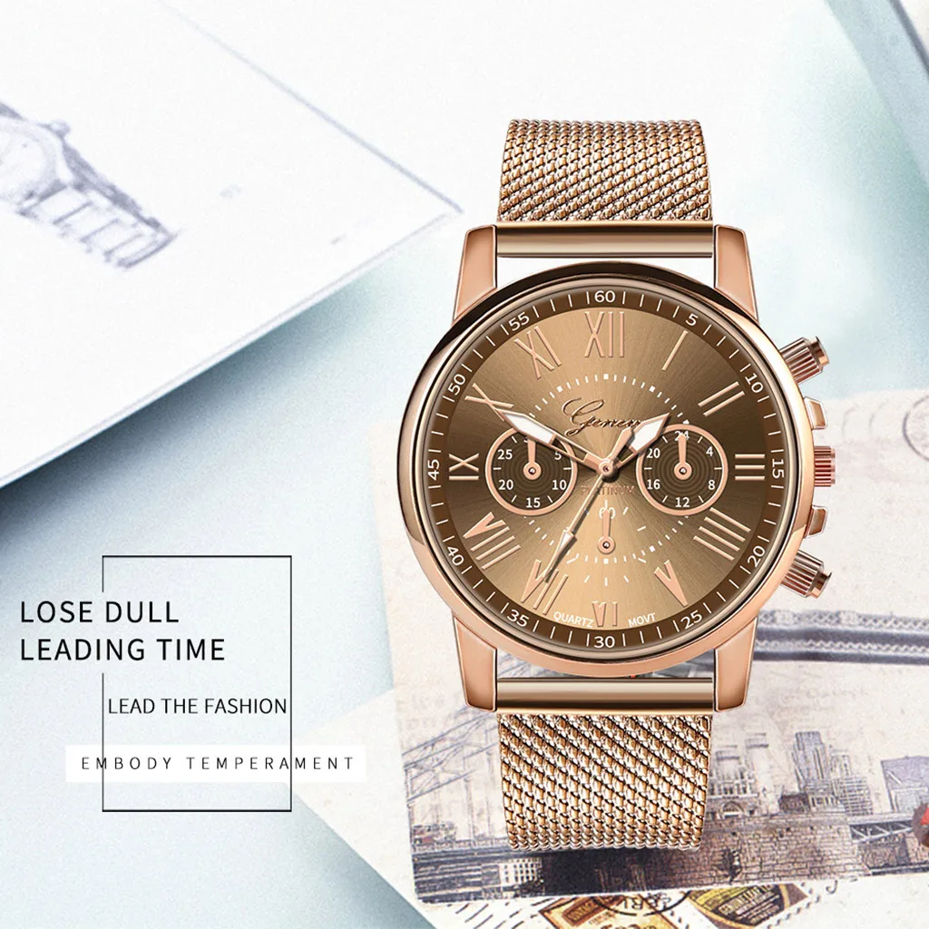 Роскошные Кварцевые часы для женщин и мужчин влюбленные пара Женские наручные часы Миланская нержавеющая сталь циферблат 2019 новое