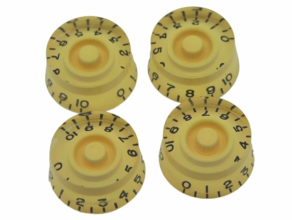 

Set of 4 LP Speed Knobs Control Knobs Vintage Cream
