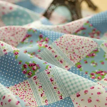 Патч работы принт ткани Qute Baby Blue 1 м/лот width150cm ситцевой ткани для одежды, ручной работы материалы