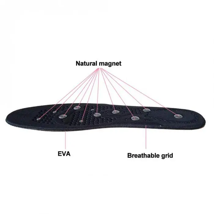 1 пара магнитные массажные стельки Здоровье ног сапоги для терапии колодки для Для женщин Для мужчин молодежи пожилых B2Cshop