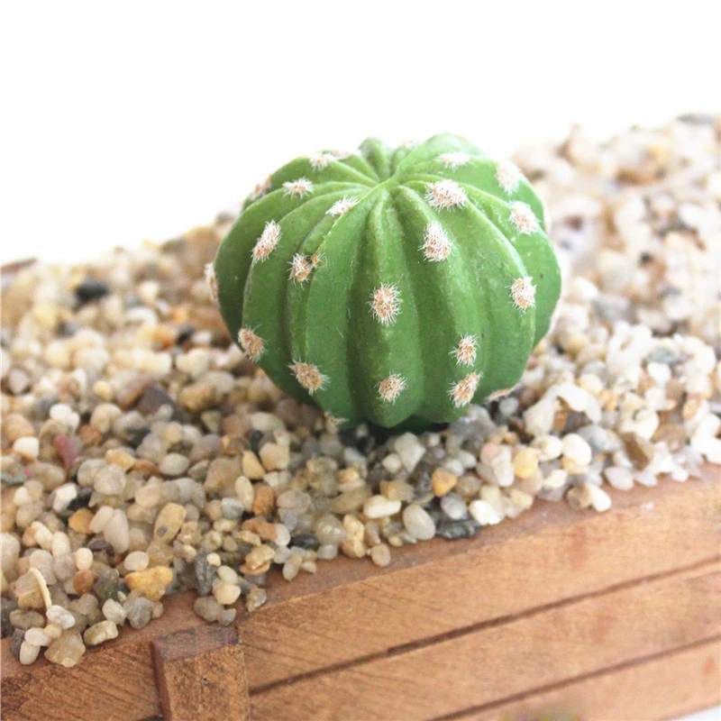 Realistic Artificial Cactus Succulent Ball Prickly Pears Fake Plants Plastic Craft Landscape For Garden Family Office Decoration