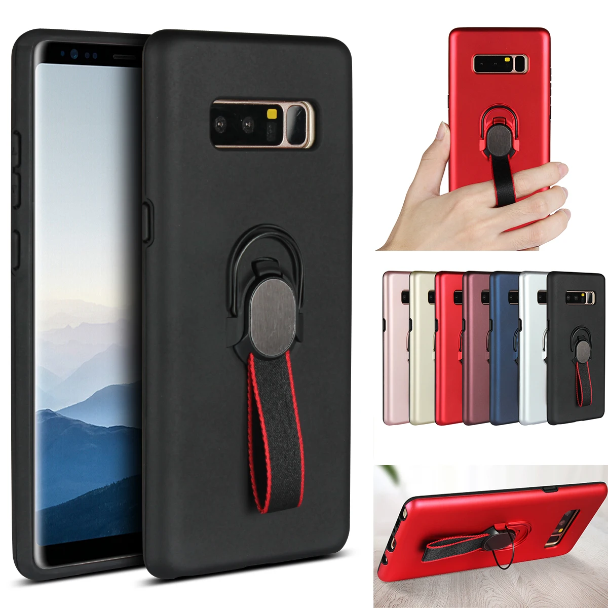 

AXBETY For samsung S8 S9 GalaxyS9 Plus S7 edge case Magnetic Phone Stand Holder Cover For samsung S8 Plus silicon TPU cover