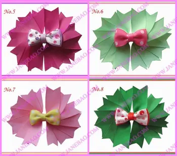 

Free shipping 500pcs 4.5" fashion Girls Novel A-Swallowtail hair bows girl boutique hair Clips