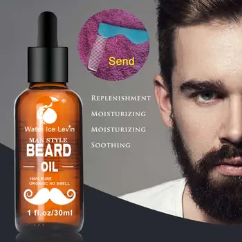 

High Quality 30ml Men Beard Oil for Styling Smoothing Mustache Growth Care Conditioner Softener Facial Grooming