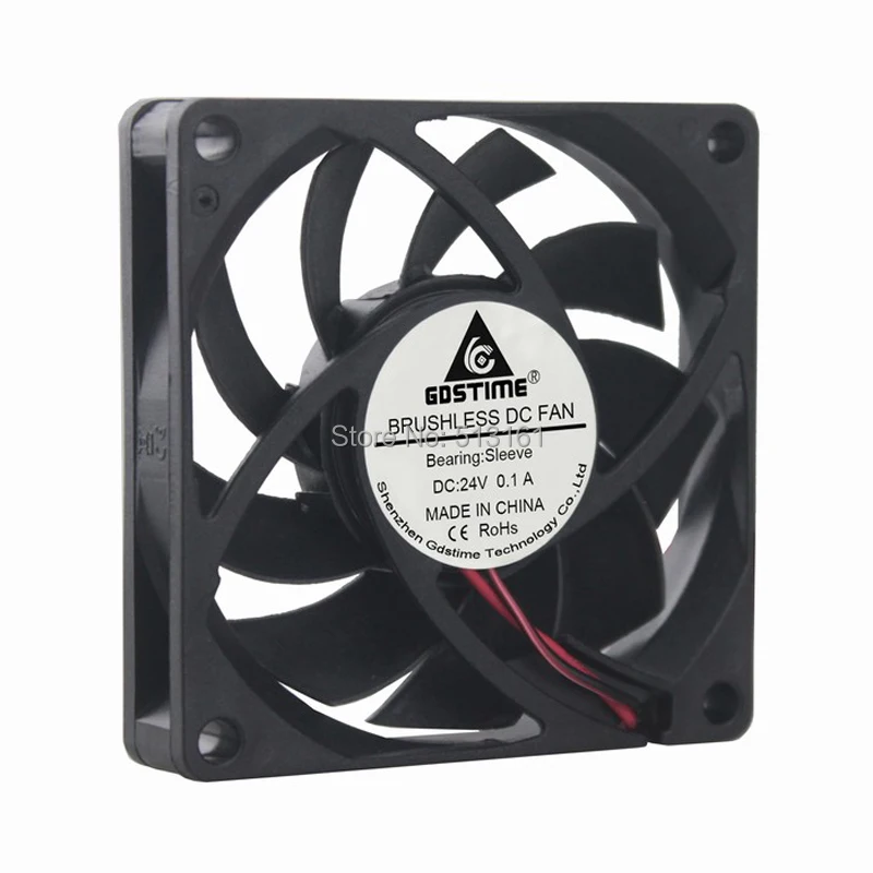 

Free Shipping 2pcs/lot GDT 24V 2pin 70mm 7015S Axial Fan 70mmX70mm x 15mm cooling fan 70mm