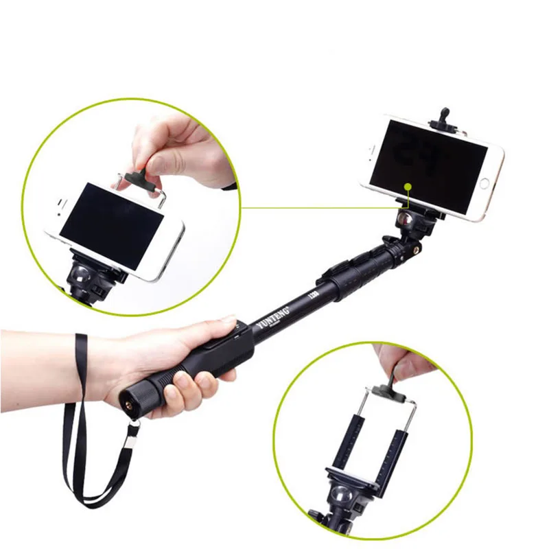 

Universal Selfie Stick Camera Phone Bluetooth Extendable Selfie Stick Yunteng Telescopic Monopod Pole For Iphone 5 6 7 Samsung