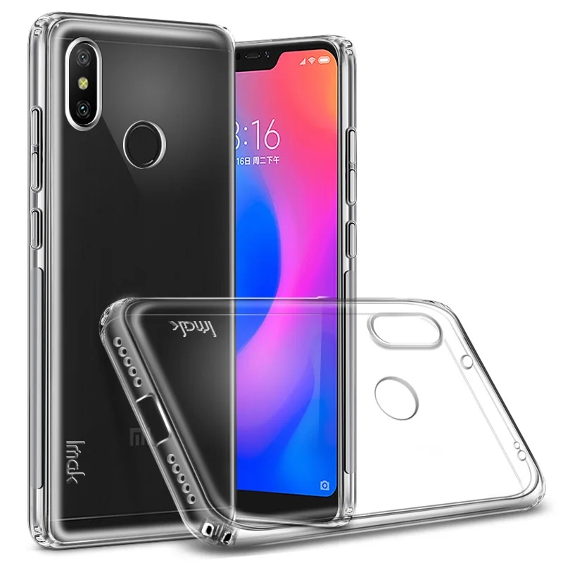 IMAK Air bags Protective Soft TPU Phone Shells Xiaomi Redmi 6 Pro Anti-knock Transparent Case Cover Screen protector |